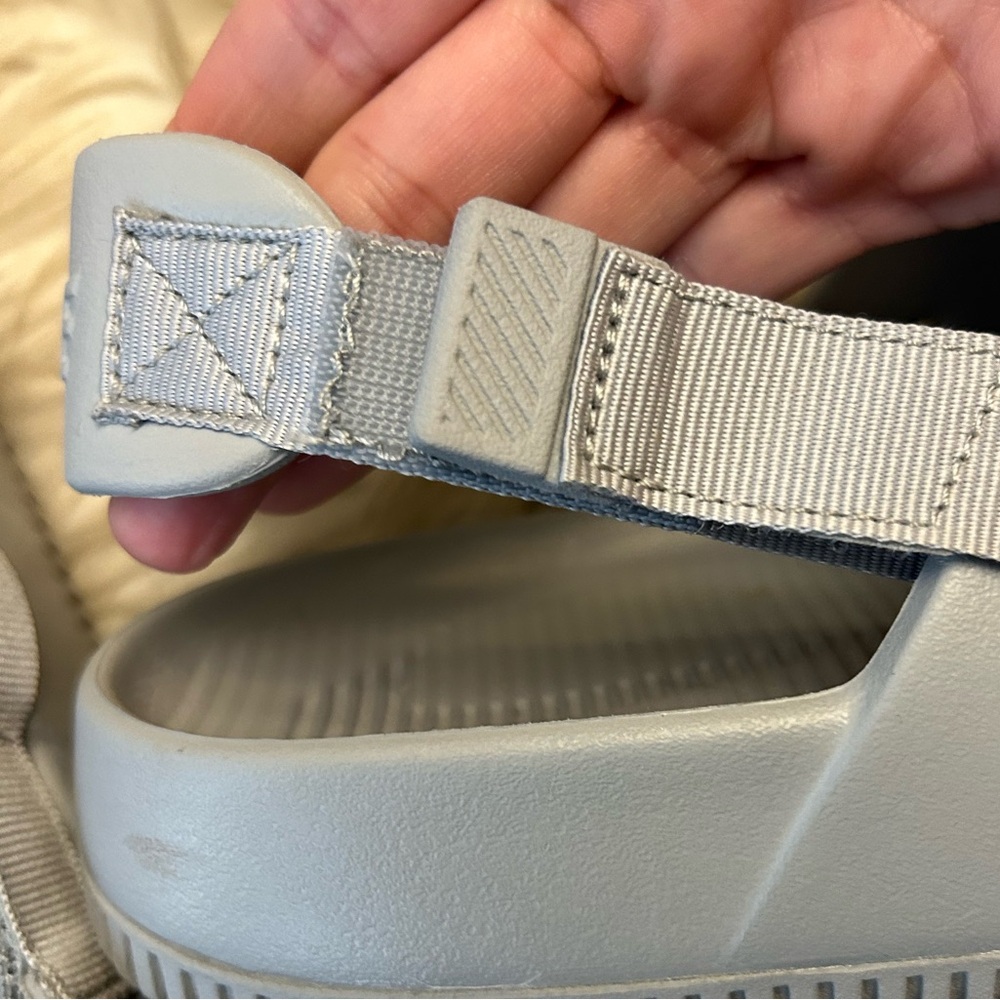 NIKE ‘Calm’ Mules In Light Smoke Grey - Picture 11 of 16